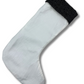Christmas Stocking- Reversible- White and Brown